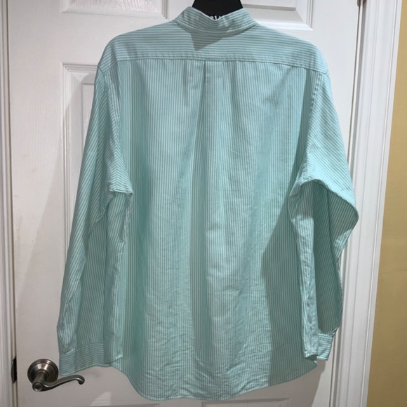 Ralph Lauren Classic Fit striped button down shirt Sz XL 100% cotton logo - Picture 6 of 7